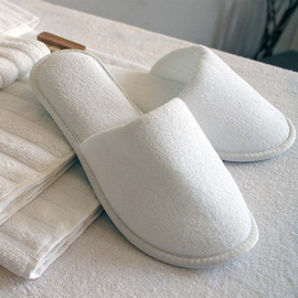 Terry hotel slippers