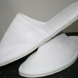 Terry hotel slippers